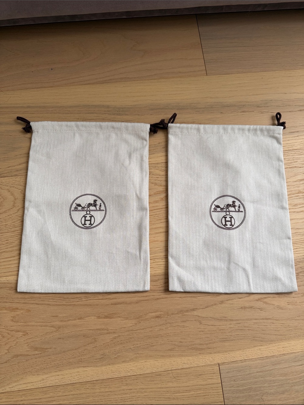 Hermes shoe bag dust covers authentic came with ankle boots